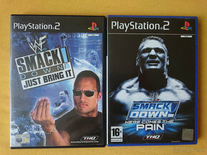 Hra na PS2 - SMACK DOWN, FIGHT NIGHT - 2