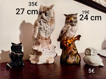 Sovy porcelán, keramika, onyx - 2