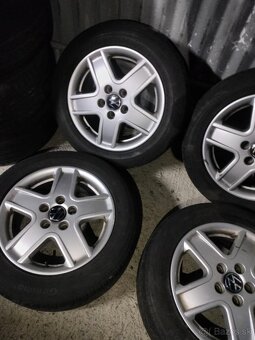 4ks alu disky orig. Vw 5x112 r16 pneu 215/55 r16 - 2