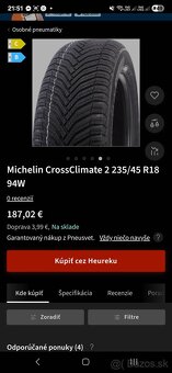 Celorocne pneumatiky 235/45 r18 dot2023 - 2