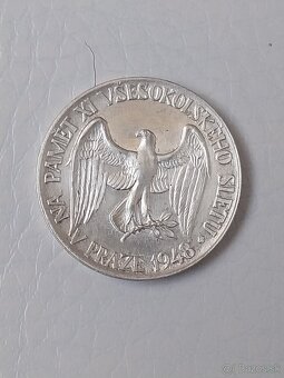 Mince strieborná medaila Všesokolsky slet - 2