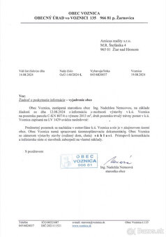 POZEMOK NA VÝSTAVBU DOMU PRI ŽARNOVICI - 2