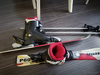 Detské lyže + lyžiarky + palice - 2