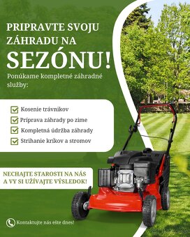 Údržby záhrad. Záhradný servis. Kosenie. Orezávanie stromov - 2