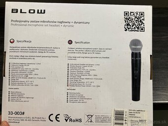 Bezdrôtový mikrofón BLOW - 2