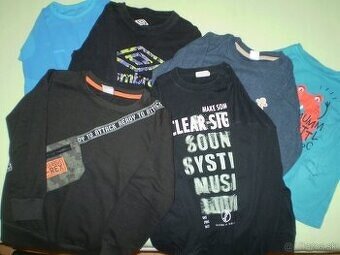 Tričká dlhý rukáv č. 128 - 134 /10 ks./ - 2