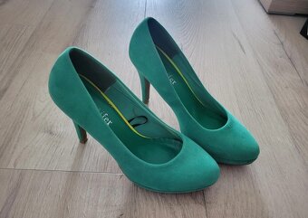 Tyrkysové lodičky veľkosť 37 - 2