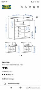 prebaľovaci pult IKEA SMASTAD - 2