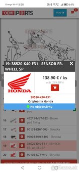 Abs snímač honda forza - 2