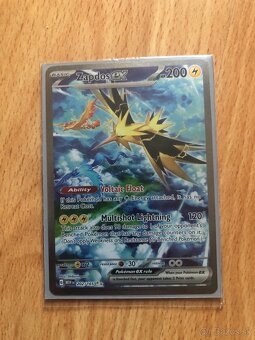 Zapdos ex alt art 151 edition pokemon card - 2