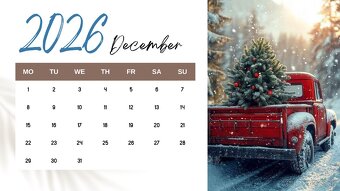 ✨ 4x Kalendár 2026 pre tvoj dokonalý rok Príroda & Akvarel. - 2