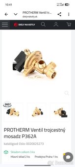 Trojcestný ventil mosadz Protherm P362A - 2