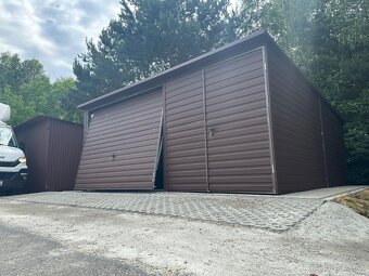 Plechová garáž 5x6m - 2