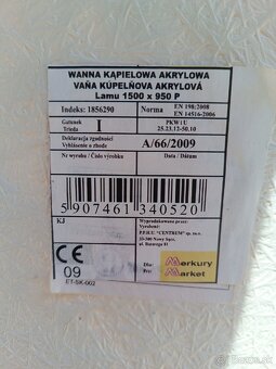 Rohová vaňa LAMU 150/95 práva - 2