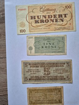 Predám Terezínske poukážky a ukrajinské vojnové bankovky - 2