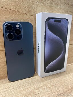 Apple iPhone 15 Pro, 256gb, Blue Titanium, PREDÁM - 2
