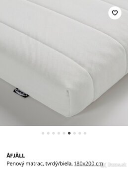 IKEA 180x200cm tvrdy penovy matrac - 2