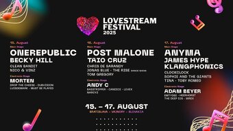 Lovestream festival 2025 vstupenky lístky celofestivalové - 2