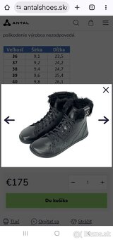 Nove barefoot zimne cizmy Antal 39 - 2