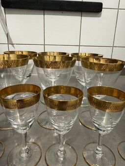 Zlatené poháre – vintage, sada - 2