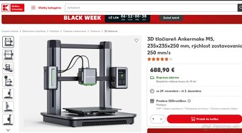 3D tlačiareň ANKERMAKE M5 top stav, top cena - 2