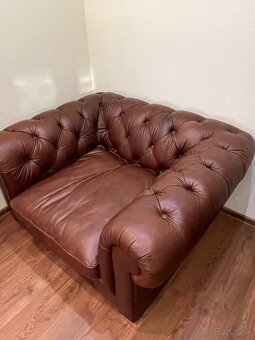 kožené kreslo Chesterfield - 2
