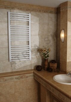 Vykurovací rebrík - rovný biely 450 x 1180 - 2