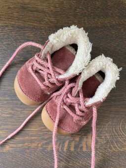 Barefoot detské zimné topánky Lurchi - Ferdi Wildberry pink - 2