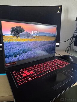 Herný notebook ASUS TUF F17 – RTX 3050, 144Hz, 16GB RAM - 2