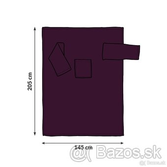 Deka Župan s rukávmi fleece Froster - 2