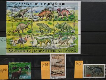 Známky - fauna - plazy a dinosaury - 2
