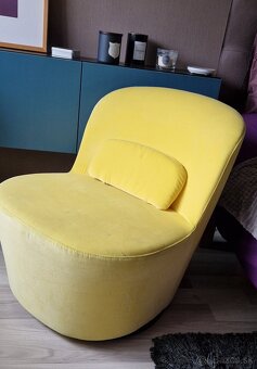 Otočné kreslo IKEA Stockholm žlté - 2
