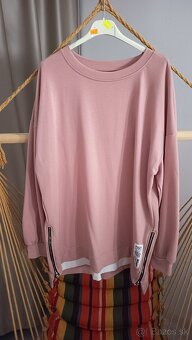 Dámska mikina ružová nová XXL - 2