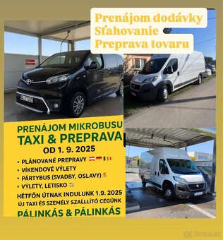 PRENÁJOM MIKROBUSU ( TAXI - PREPRAVA) - 2