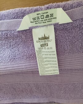 Veľké froté osušky - sada Kronborg Gold - 3 kusy - 2