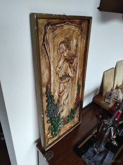 Starý obraz žena sadra - 2