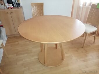 Okrúhly rozťahovací jedálenský stôl - 2