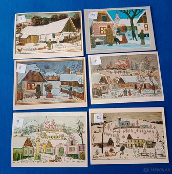 Predám pohľadnice J. Lada - 2