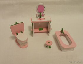 miniaturny drevený nábytok pre bábiky - 2