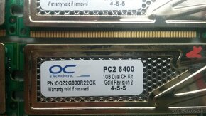 Kit 4x1GB DDR2 800Mhz PC2 6400 - 2