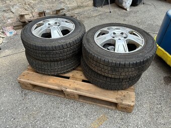 Hliníkové disky na dodávku (Vito) + zimné gumy 205/65 R16C – - 2