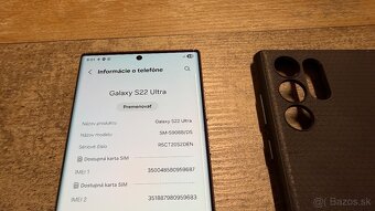 Vymenim predam Samsung S22 Ultra 256gb Burgundy - 2