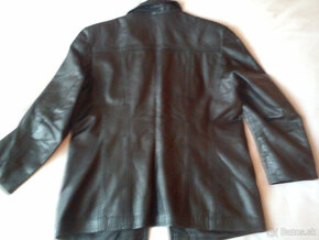 čierna kožená bunda - 2
