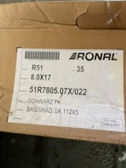 Aludisk RONALR51 Black 8x17 5x112ET 35 - 2