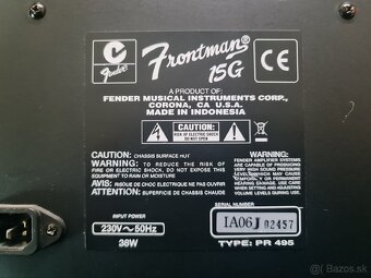 Fender Frontman 15 G gitarový zosilňovač - 2