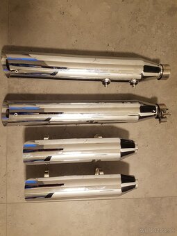 Výfuk - koncový tlmič Harley Davidson - chrómový - 2