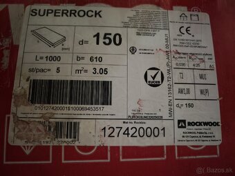 ROCKWOOL Superrock 150 mm. 20,74m2 cadic kamenna izolacia - 2