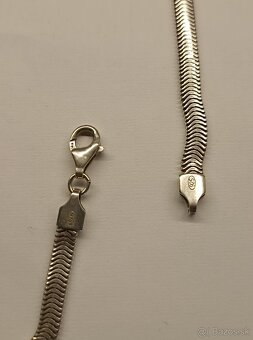 Strieborná retiazka - hadí vzor - 2