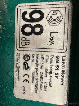 Predám benzínovú kosačku. - 2