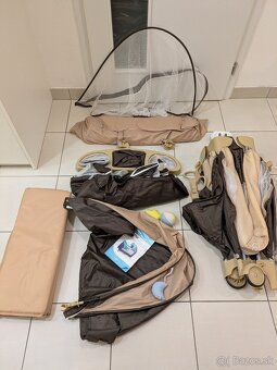 Cestovná postielka Lionelo Sven Plus (hnedá) - 2